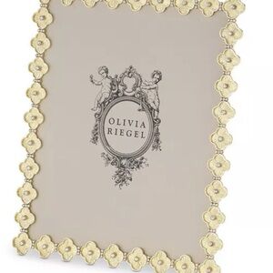 NEW IN BOX Olivia Riegel Gold Clover 8x10 Picture Frame. New in original box.